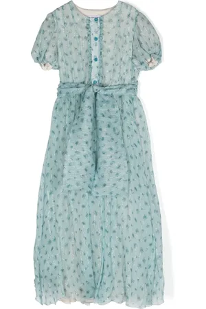 Simonetta Floral-print silk-blend dress