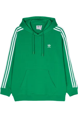 adidas Logo-embroidered drop shoulder hoodie
