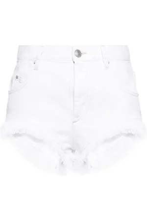 Isabel Marant Eneidao frayed denim shorts