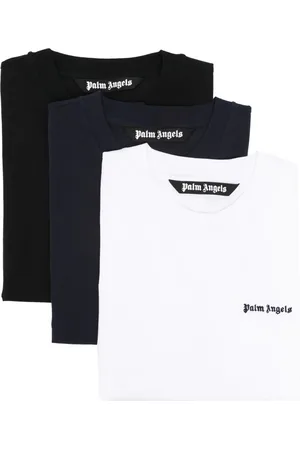 Palm Angels Logo-embroidered cotton T-shirts (pack of three)