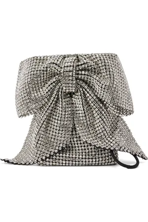 Loeffler Randall Crystal-embellished bow-detail crossbody bag