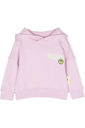 BARROW Teddy bear print cotton hoodie