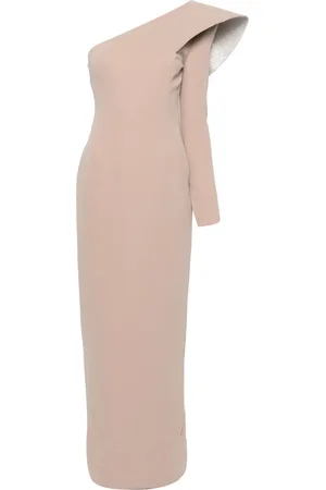 JEAN-LOUIS SABAJI One-sleeve crepe dress