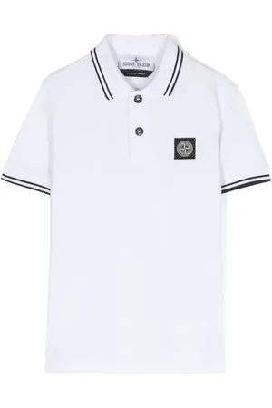 Stone Island Compass-appliqué polo shirt