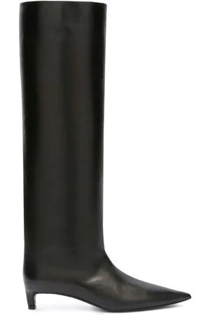 Jil Sander 30mm knee-high leather boots