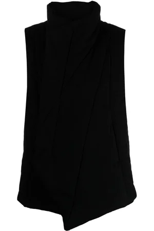 JULIUS Asymmetric long-sleeve vest
