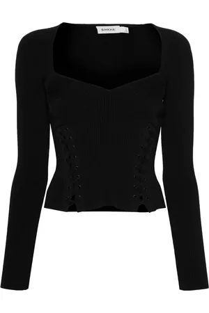 Simkhai Daphane sweetheart-neck top