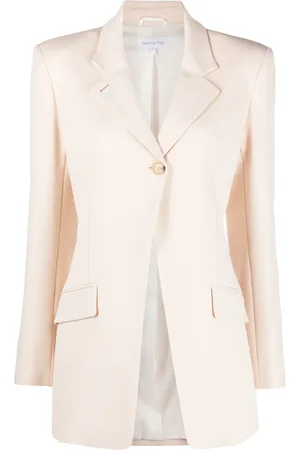 Patrizia Pepe Fly-buckle twill blazer