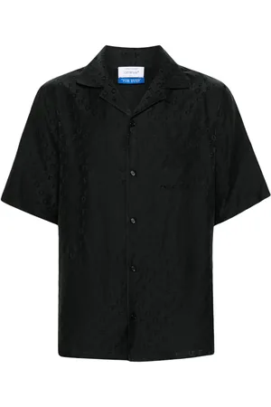 OFF-WHITE Monogram-jacquard shirt