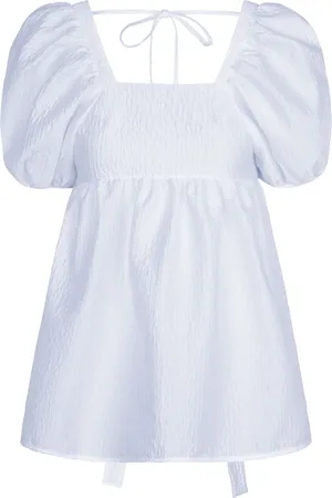 Cecilie Bahnsen Alma matelassé-effect blouse