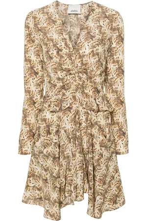 Isabel Marant Usmara graphic-print silk minidress