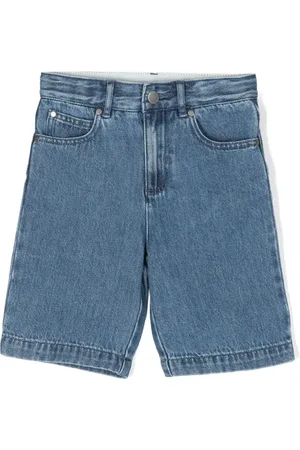 Stella McCartney Logo-appliqu?? denim shorts