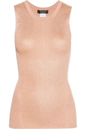 Fabiana Filippi Lurex ribbed tank top