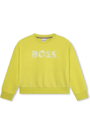 HUGO BOSS Logo-embossed jersey sweatshirt