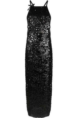Msgm Sequin-embellished tulle midi dress