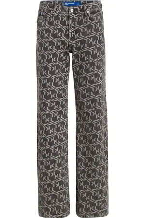 Karl Lagerfeld Mid-rise straight-leg jeans