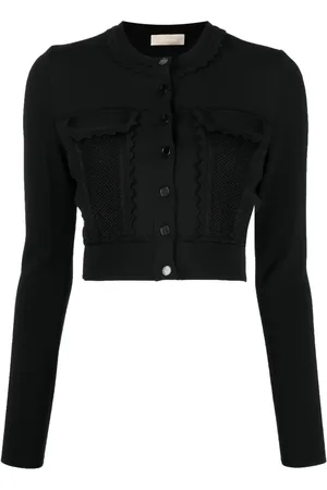 Elie saab Scallop-edge cropped cardigan