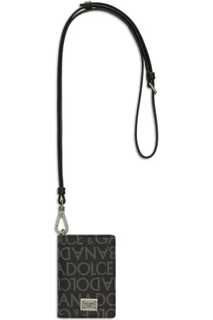 Dolce & Gabbana Logo-print leather cardholder