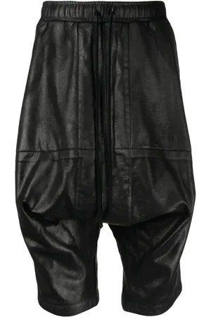 JULIUS Bonded-seam drawstring drop-crotch shorts
