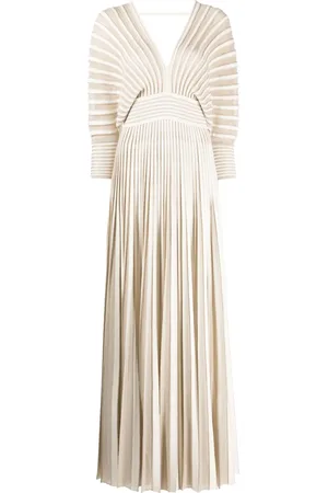 Elie saab Pleated knit maxi dress