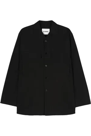 Jil Sander Logo-tag cotton shirt