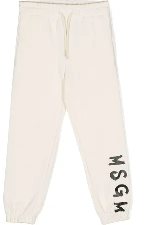 Msgm Logo-print cotton track pants