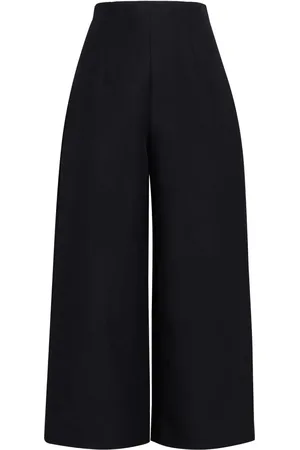 Marni High-waisted cropped cotton trousers