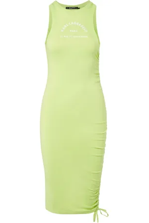 Karl Lagerfeld Logo-print organic-cotton midi dress