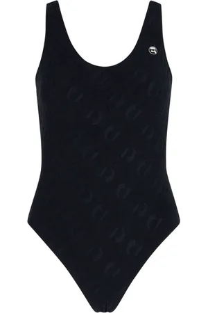 Karl Lagerfeld Ikon 2.0 logo-appliqué swimsuit