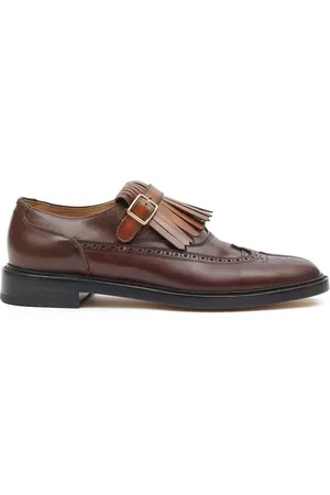 Maison Margiela Tabi Monster fringed leather brogues