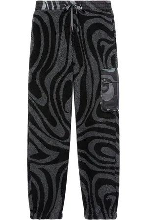 Puccini Marmo-print fleece track pant