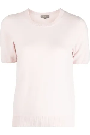 N.PEAL Short-sleeved cashmere top