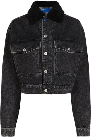Karl Lagerfeld Contrasting-collar denim jacket