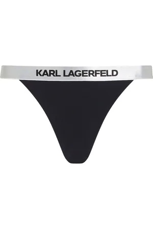 Karl Lagerfeld Logo-waistband bikini bottoms