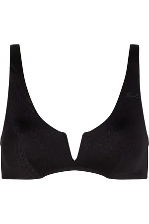 Karl Lagerfeld Metallic bikini top