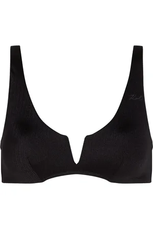 Karl Lagerfeld Metallic bikini top