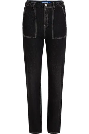 Karl Lagerfeld Mid-rise straight-leg jeans