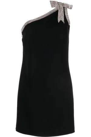 Elie saab Crystal-embellished one-shoulder minidress