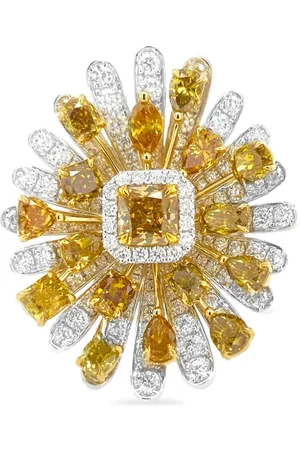 HYT Jewelry 18kt white gold diamond cocktail ring