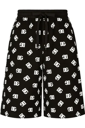 Dolce & Gabbana Logo-print cotton track shorts