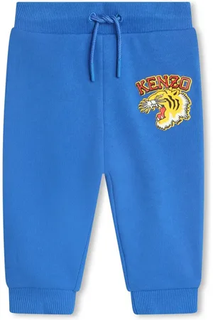 Kenzo Logo-print cotton tracksuit bottoms