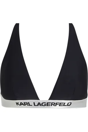 Karl Lagerfeld Logo-underband triangle bikini top
