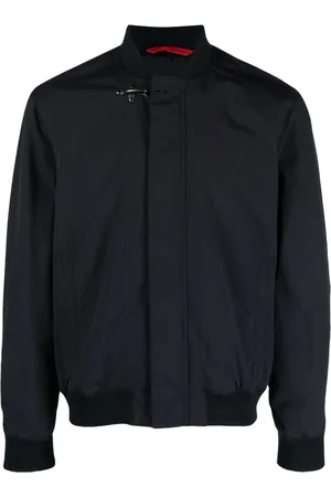 FAY Gancini-buckle bomber jacket