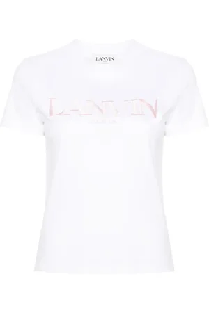 Lanvin Logo-embroidered cotton T-shirt