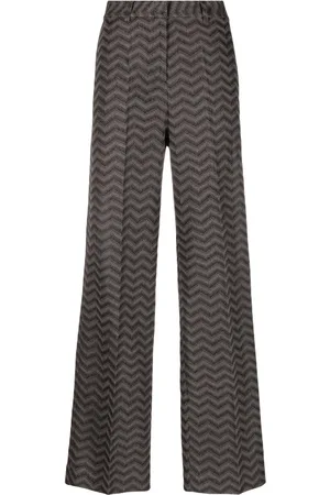 Missoni Zigzag-woven straight-leg trousers