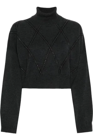 Brunello Cucinelli Monili-embellished cropped top