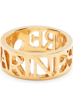 Marine Serre Logo cut-out polished ring