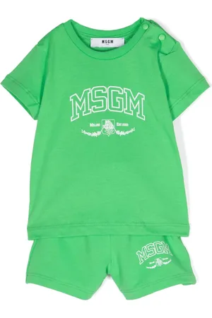 Msgm Logo-print cotton shorts set