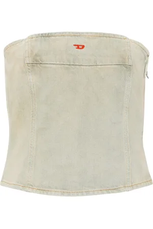 Diesel De-Ville denim bandeau top