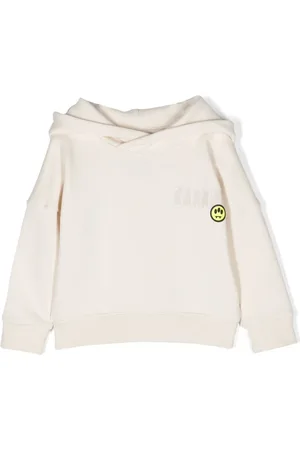 BARROW Teddy bear print cotton hoodie